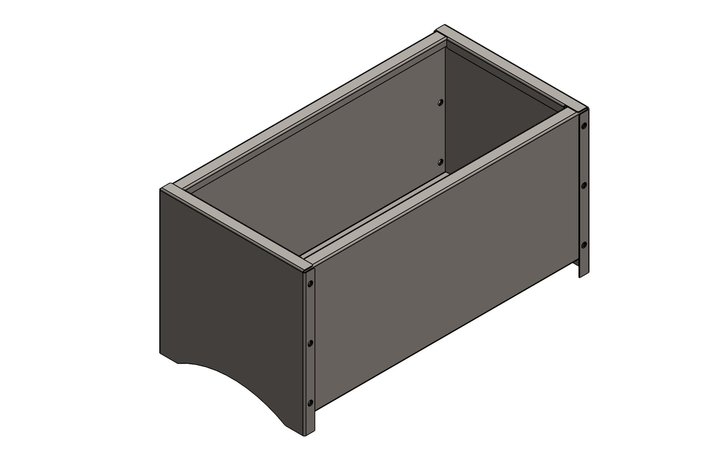 Chelsea Planter - Steel Oblong design 1000mm x 400mm x 400mm