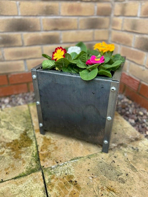 Chelsea Planter - Steel Square design 300 x300 x 300 – Gaff and Garden