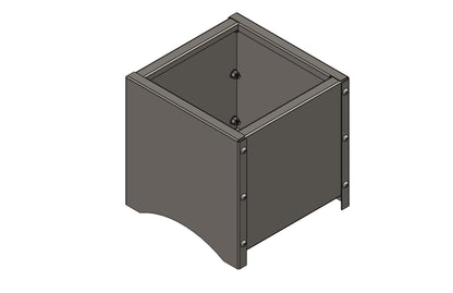 Chelsea Planter - Steel     Square design  300 x300 x 300